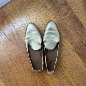 Aquatalia Gold Italian leather flats - Size 6